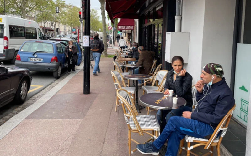 Các nhà hàng, quán cà-phê ở Pháp bắt đầu được mở cửa giới hạn trở lại từ ngày 19-5. 