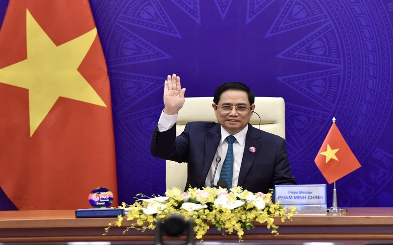 Thủ tướng Chính phủ Phạm Minh Chính tại Hội nghị. (Ảnh: Trần Hải)