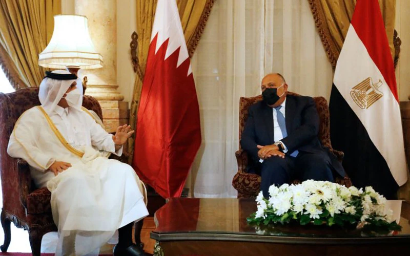 Bộ trưởng Ngoại giao Qatar và Ai Cập cam kết thúc đẩy lộ trình tích cực trong quan hệ song phương. 