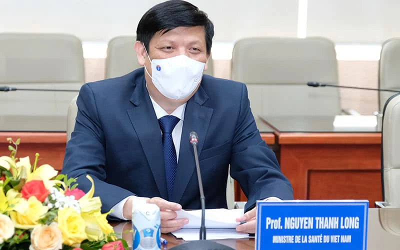 Bộ trưởng Y tế Nguyễn Thanh Long tại buổi làm việc.