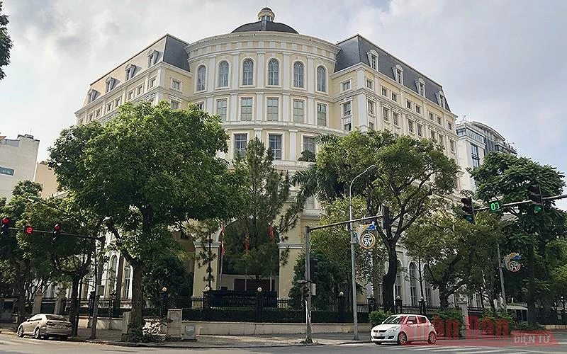 Trụ sở Bộ Tài chính tại Hà Nội. (Ảnh: Duy Linh)