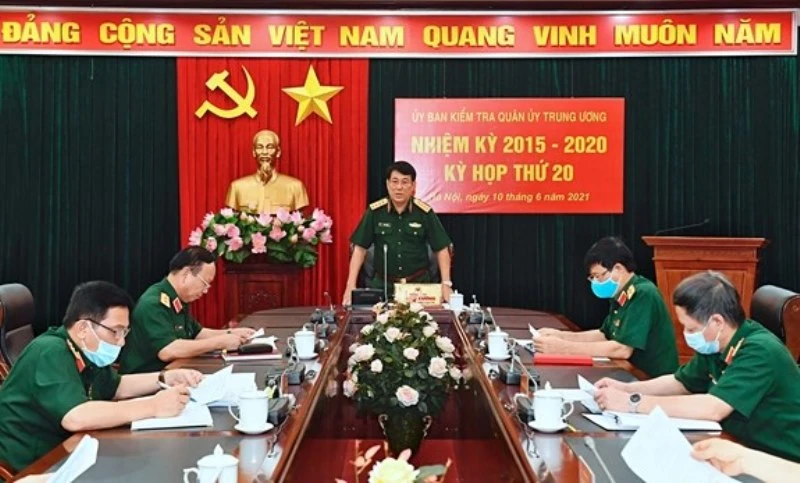 Đại tướng Lương Cường chủ trì kỳ họp lần thứ 20, Ủy ban Kiểm tra Quân ủy Trung ương, nhiệm kỳ 2015-2020.