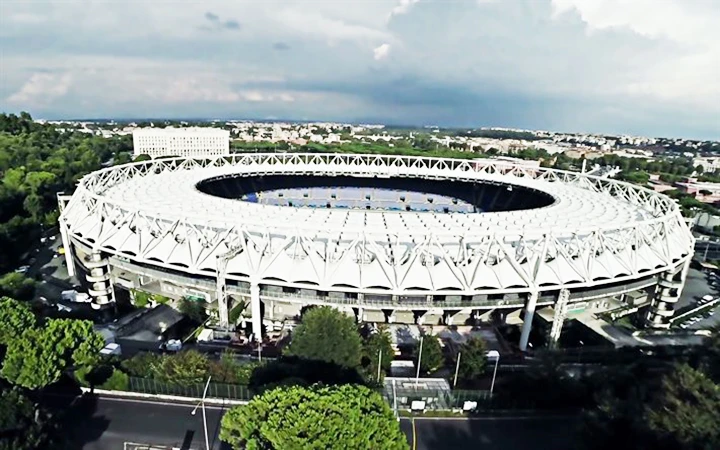 Sân vận động Ô-lim-pi-cô, Rô-ma (I-ta-li-a), nơi diễn ra lễ khai mạc EURO 2020.