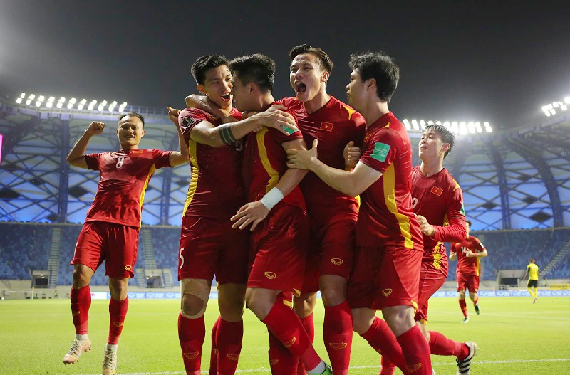Đội tuyển Việt Nam mở rộng cánh cửa vào Vòng loại cuối World Cup 2022. (Ảnh: VFF)