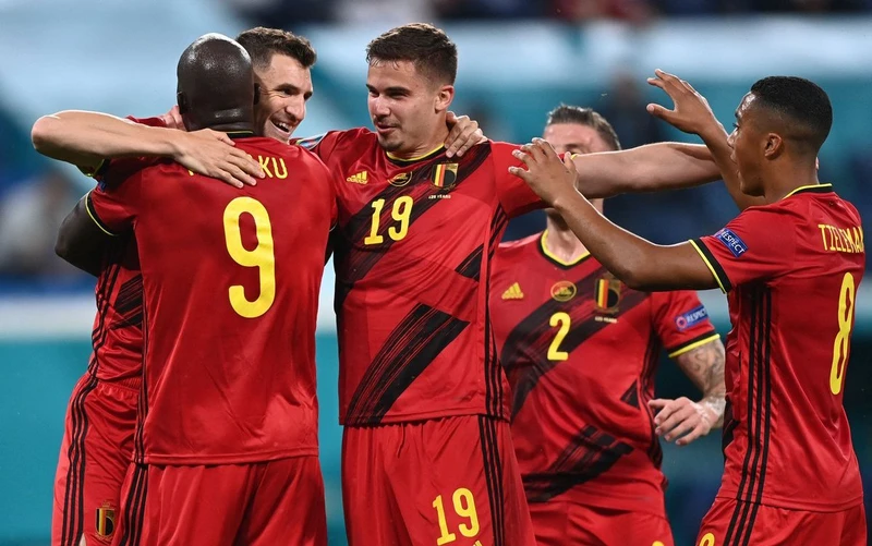 Bỉ cho thấy sự vượt trội trước Nga bằng chiến thắng 3-0 không tốn quá nhiều sức lực. (Ảnh: UEFA Euro 2020)