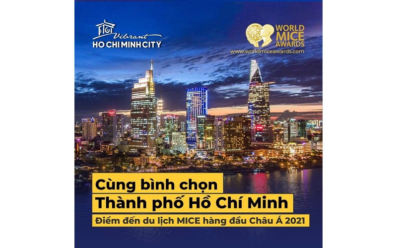 TP Hồ Chí Minh được đề cử “Điểm đến du lịch MICE hàng đầu châu Á năm 2021”