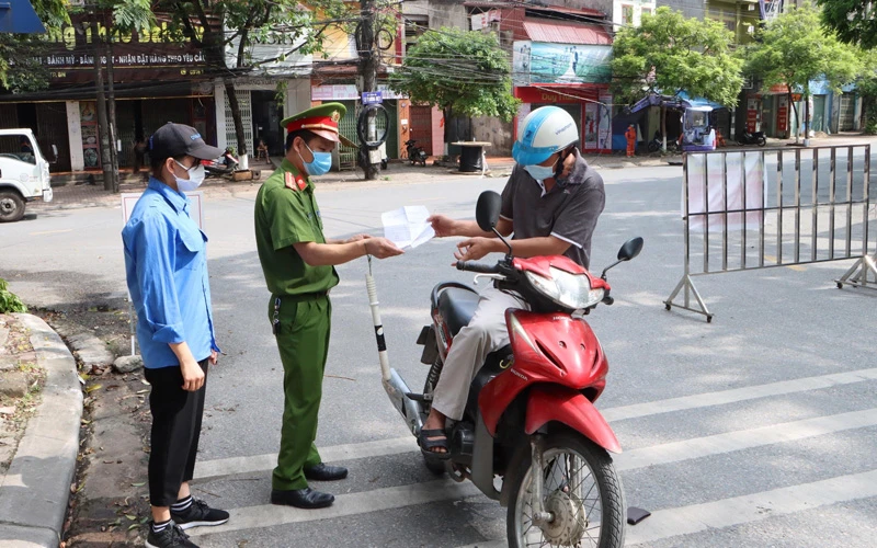 Chốt kiểm dịch tại Bắc Ninh 