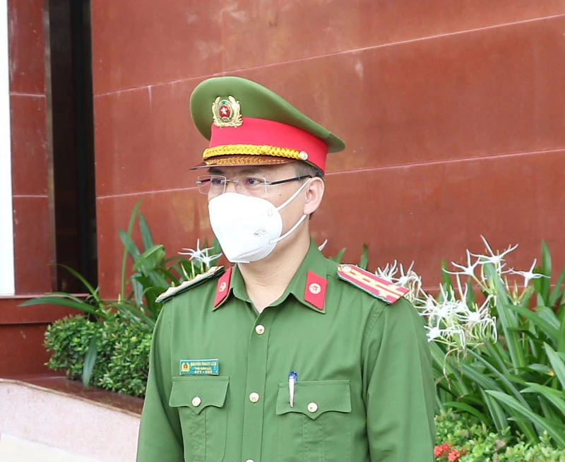 Đại tá Nguyễn Thanh Liêm - Phó Giám đốc, Thủ trưởng Cơ quan Cảnh sát điều tra Công an tỉnh Hà Tĩnh. 