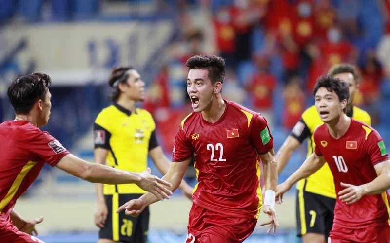 Đội tuyển Việt Nam lần đầu tiên trong lịch sử góp mặt ở vòng loại thứ 3 World Cup. (Ảnh: VFF)