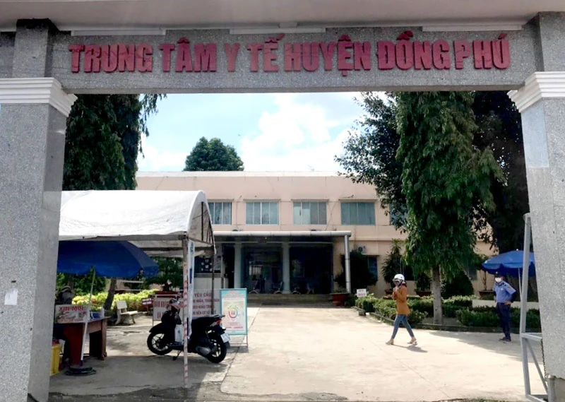 Trung tâm y tế huyện Đồng Phú, nơi bà Thái Thị Mỹ Hạnh làm việc trước khi bị kỷ luật.