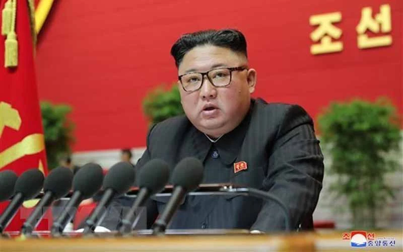 Nhà lãnh đạo Triều Tiên Kim Jong-un. (Ảnh: KCNA/TTXVN)
