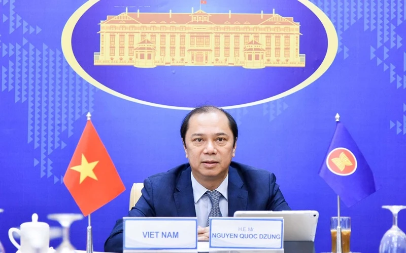 Thứ trưởng Ngoại giao, Trưởng SOM ASEAN Việt Nam, Nguyễn Quốc Dũng. (Ảnh: Bộ Ngoại giao)