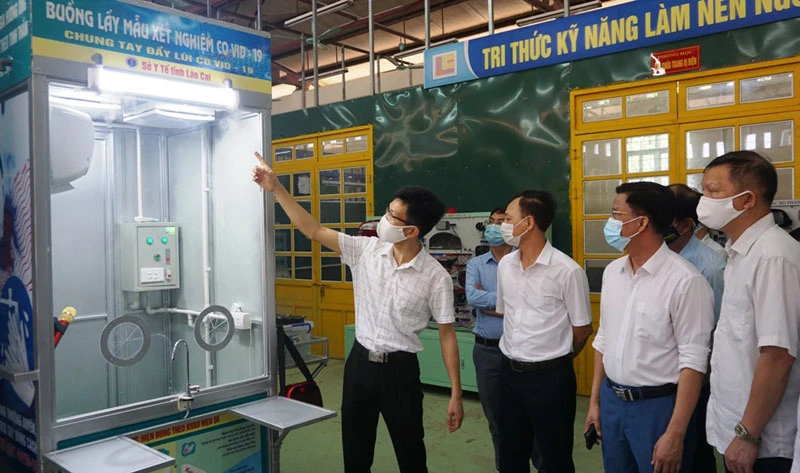 Hai ca-bin lấy mẫu xét nghiệm Covid-19 sẽ được lắp đặt và vận hành tại Cửa khẩu quốc tế Kim Thành và chốt kiểm dịch 237, cao tốc Nội Bài-Lào Cai.