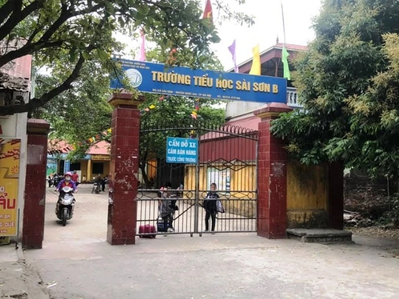 Trường tiểu học Sài Sơn B. (Ảnh: IT)