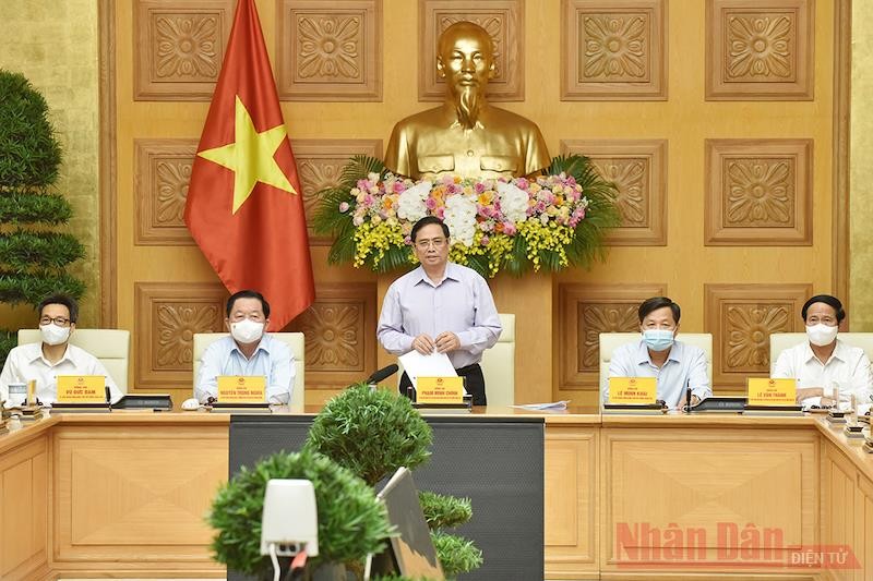 Thủ tướng Phạm Minh Chính phát biểu tại buổi gặp mặt.