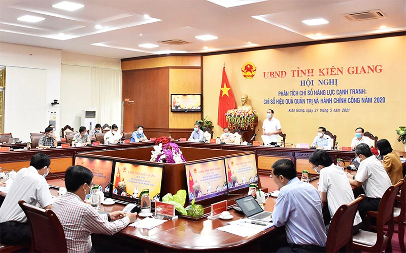 UBND tỉnh Kiên Giang Hội nghị phân tích kết quả Chỉ số năng lực cạnh tranh cấp tỉnh năm 2020