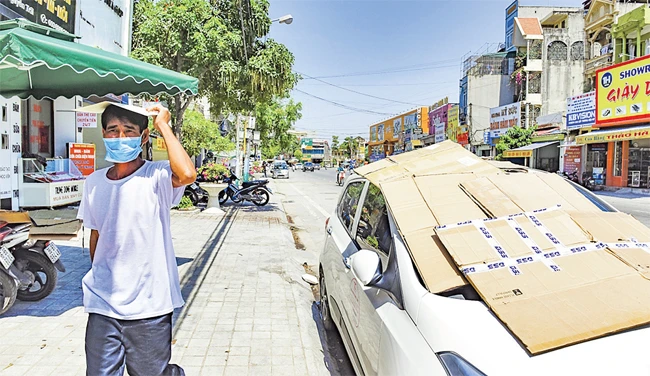 Nắng nóng gay gắt tại tỉnh Thanh Hóa, có nơi trên 40oC. Ảnh: TRUNG VŨ