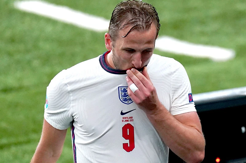 Harry Kane vẫn chưa ghi bàn nào cho tuyển Anh ở Euro 2020. (Ảnh: Sky Sports)