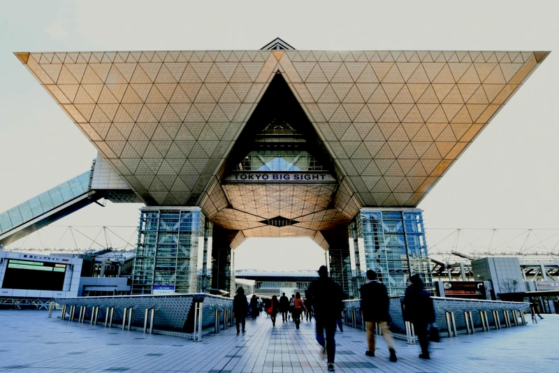 Trung tâm hội chợ triển lãm Tokyo Big Sight tại thủ đô Tokyo. (Ảnh: JapanTimes)
