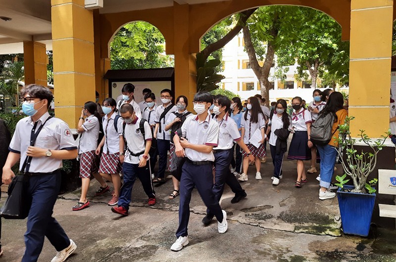 Học sinh TP Hồ Chí Minh tham gia Kỳ thi tốt nghiệp THPT năm 2020.