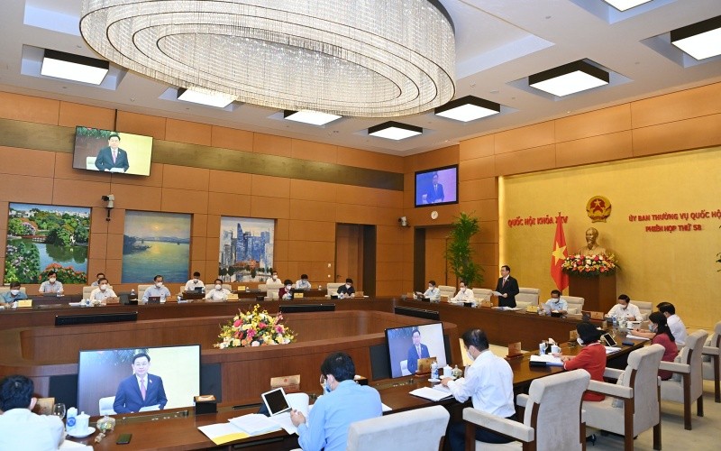 Một phiên họp Ủy ban Thường vụ Quốc hội.
