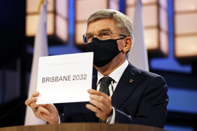 Chủ tịch Ủy ban Olympic Quốc tế Thomas Bach tuyên bố Brisbane là thành phố đăng cai Thế vận hội Mùa hè 2032.