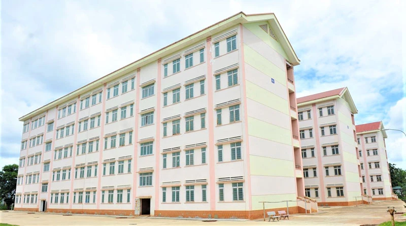 Bệnh viện dã chiến với quy mô 1.000 giường bệnh tại khu ký túc xá của Trường Cao đẳng sư phạm Đắk Lắk.
