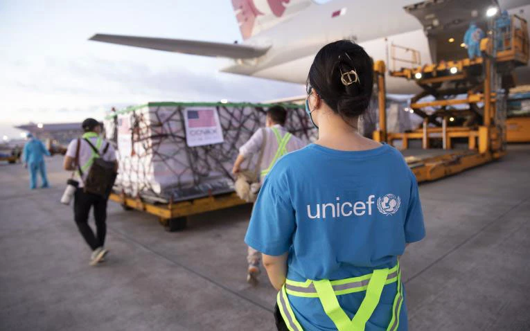 Lô vaccine Moderna của Mỹ hỗ trợ Việt Nam trong đợt đầu. Ảnh: UNICEF