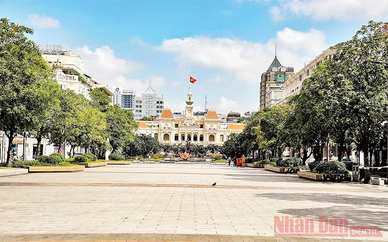 TP Hồ Chí Minh thực hiện giãn cách xã hội toàn thành phố theo Chỉ thị 16 của Thủ tướng Chính phủ từ ngày 9/7.