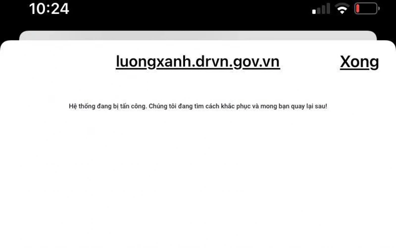 Website đăng ký thẻ "luồng xanh" bị tê liệt vì các đợt tiến công mạng.