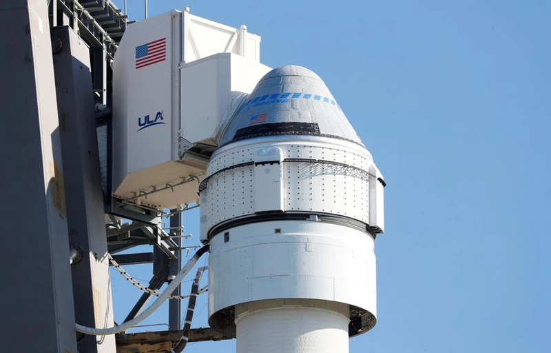 Tên lửa Atlas V mang theo tàu vũ trụ CST-100 Starliner của Boeing ở mũi Canaveral ở tiểu bang Florida, Mỹ. (Ảnh: Reuters).