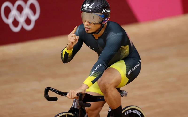 Mohd Azizulhasni Awang đem về tấm huy chương bạc duy nhất cho đoàn Malaysia tại Olympic Tokyo 2020. (Ảnh: Getty Images)