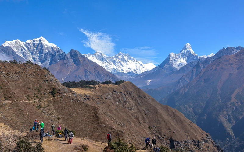 Vườn quốc gia Sagarmatha nằm trên khu vực dãy núi Himalaya, phía đông Nepal. (Ảnh: Hội đồng Du lịch Nepal)