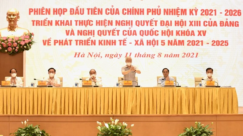 Tổng Bí thư Nguyễn Phú Trọng tại Phiên họp.