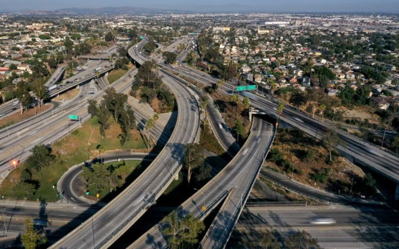 Hình ảnh tại Los Angeles, California, ngày 10/8/2021. (Ảnh: Reuters)