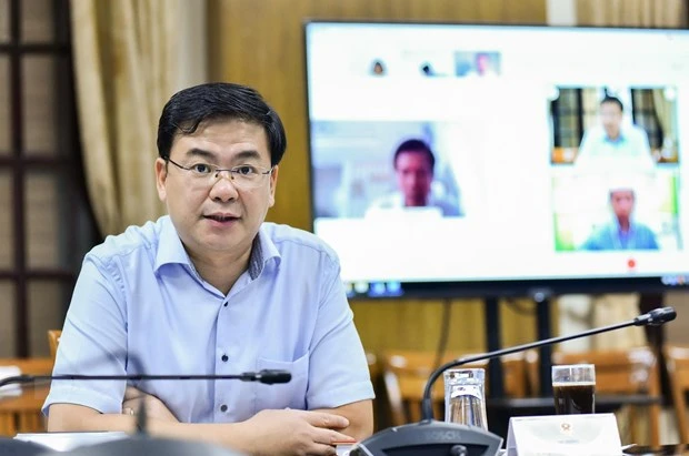 Thứ trưởng Bộ Ngoại giao Phạm Quang Hiệu phát biểu tại tọa đàm. (Ảnh: TTXVN)
