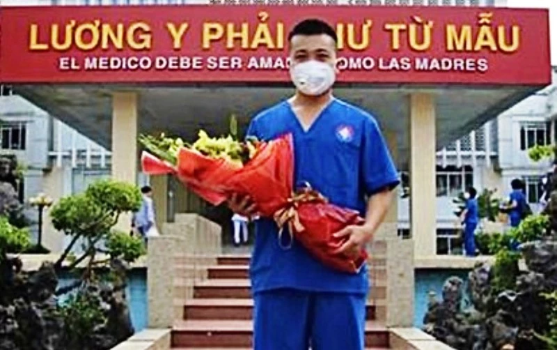 Kỹ thuật viên Võ Đoãn Đoàn lên đường vào TP Hồ Chí Minh tham gia chống dịch.