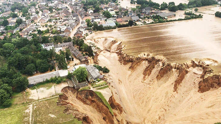 Trận lũ lịch sử ở Đức hồi tháng 7. Ảnh: AFP