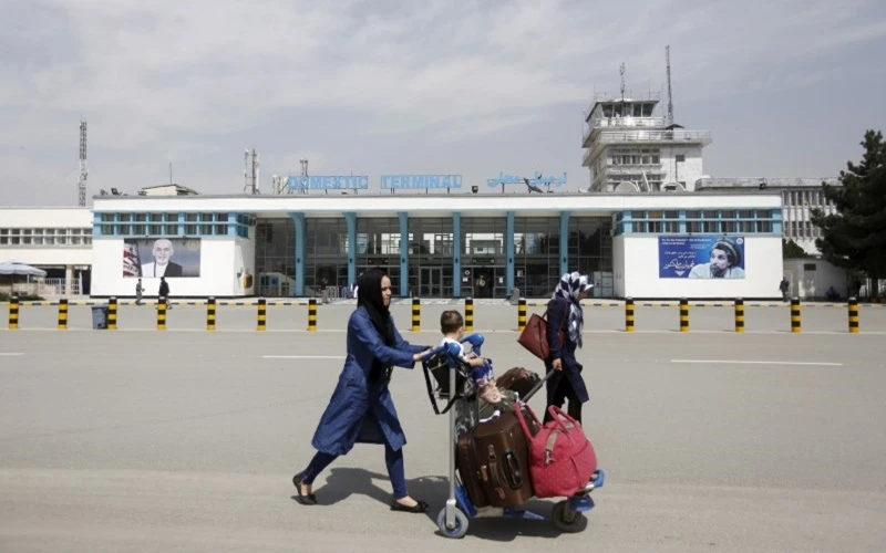 Ảnh chụp mặt trước sân bay quốc tế Hamid Karzai tại Kabul, năm 2016. (Ảnh: Reuters)