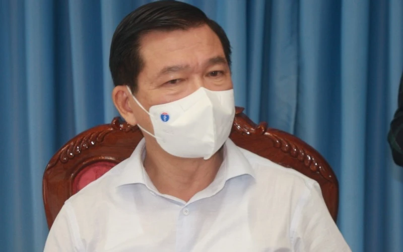 Đồng chí Nguyễn Hồng Lĩnh trả lời phỏng vấn.