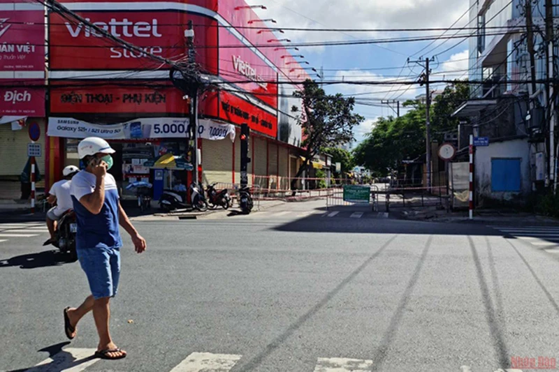 Một chốt bảo vệ “vùng xanh” trên địa bàn thành phố Rạch Giá (Kiên Giang). 