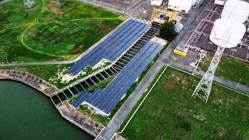 Hệ thống điện mặt trời tại Công ty Nhiệt điện Phú Mỹ.