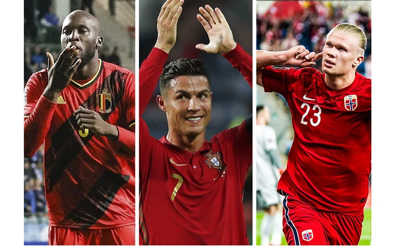 Lukaku và Haaland là 2 ứng viên sáng giá để phá kỷ lục của Ronaldo. (Ảnh: TDSoccer)