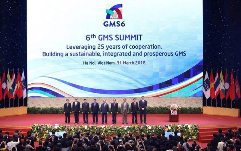 Hội nghị cấp cao Hợp tác Tiểu vùng Mê Công mở rộng (GMS) lần thứ 6 được tổ chức tại Hà Nội hồi tháng 3/2018.