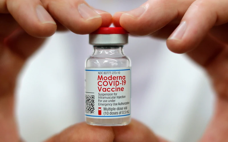 Nếu chỉ tiêm một liều vaccine Moderna thì hiệu lực bảo vệ chung của vaccine (1-108 ngày) đạt 80%. (Ảnh minh họa) 