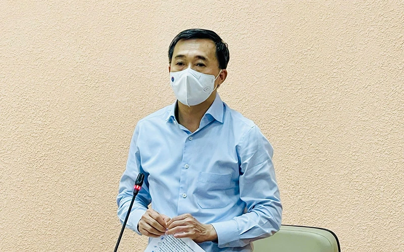 Thứ trưởng Trần Văn Thuấn phát biểu tại cuộc họp.