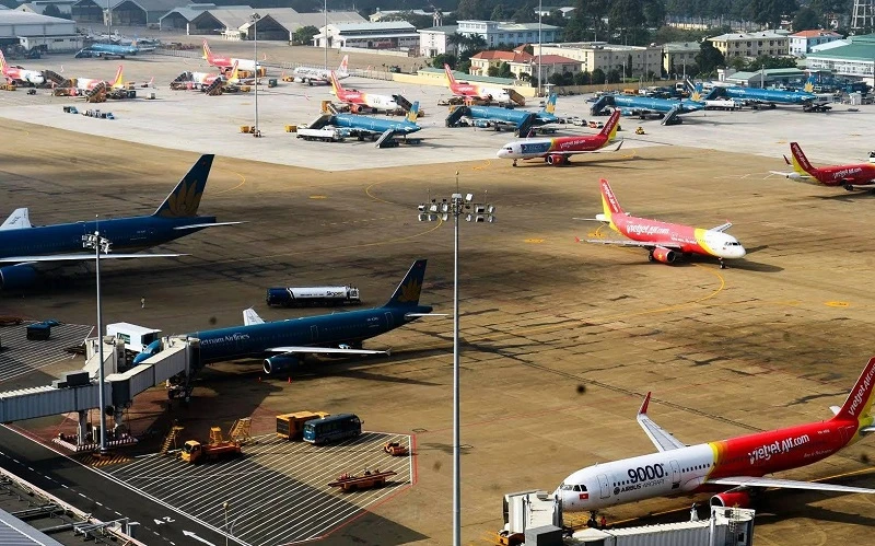Tần suất toàn bộ các đường bay nội địa kết nối các sân bay, bãi đáp của Việt Nam áp dụng theo nhu cầu khai thác của các hãng HKVN trong 3 giai đoạn, với mốc so sánh là tuần đầu tháng 4/2021. (Ảnh: Cục Hàng không Việt Nam)
