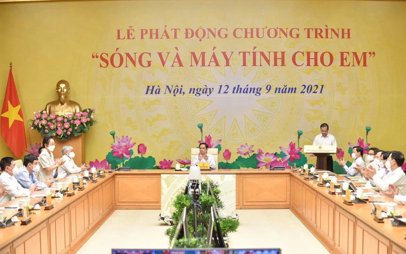 Thủ tướng Chính phủ Phạm Minh Chính chủ trì lễ phát động.