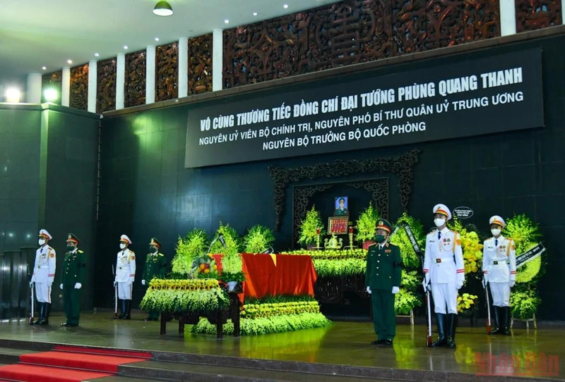 Cử hành trọng thể Lễ tang Đại tướng Phùng Quang Thanh