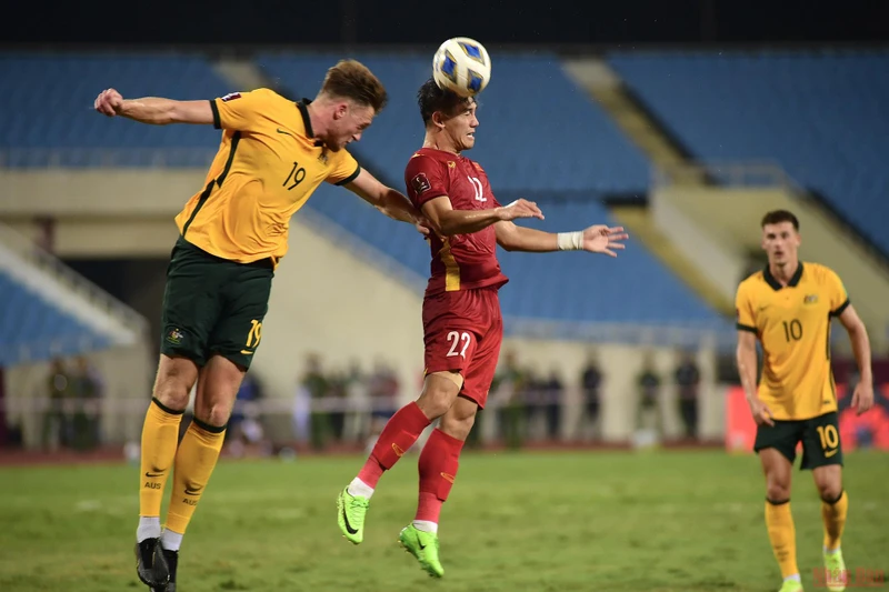 Trận thua trước Australia của đội tuyển Việt Nam trên sân nhà ảnh hưởng không nhỏ tới điểm số. (Ảnh: TRẦN HẢI)